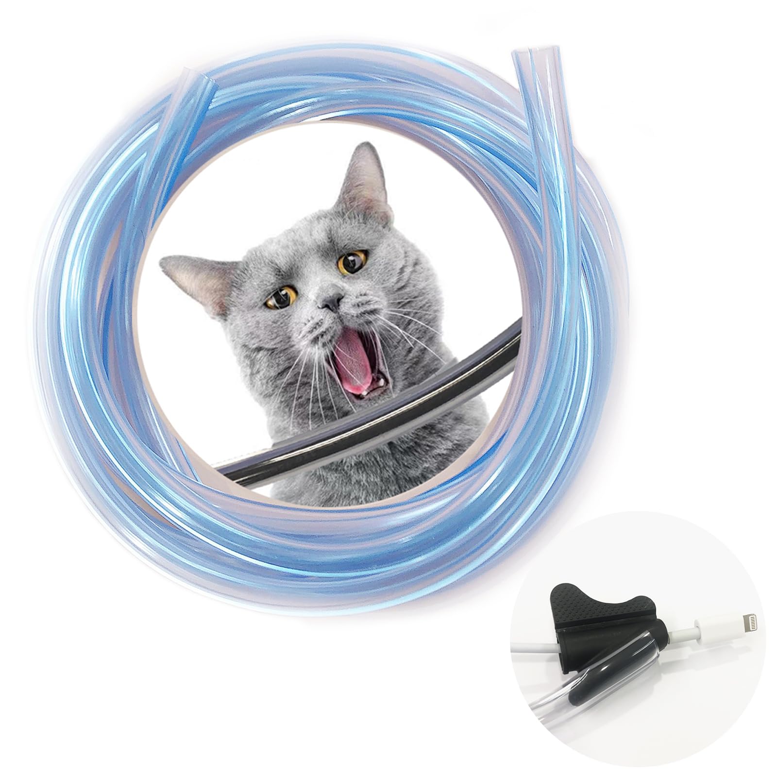 

WJSD Pet Dog and Cat Cord Chewing Prevention Pet Cord Cover, 6M Pet Cable Cover, Cat Protection Cord Protector, Wiring Cover, Cat Cable Protection,
