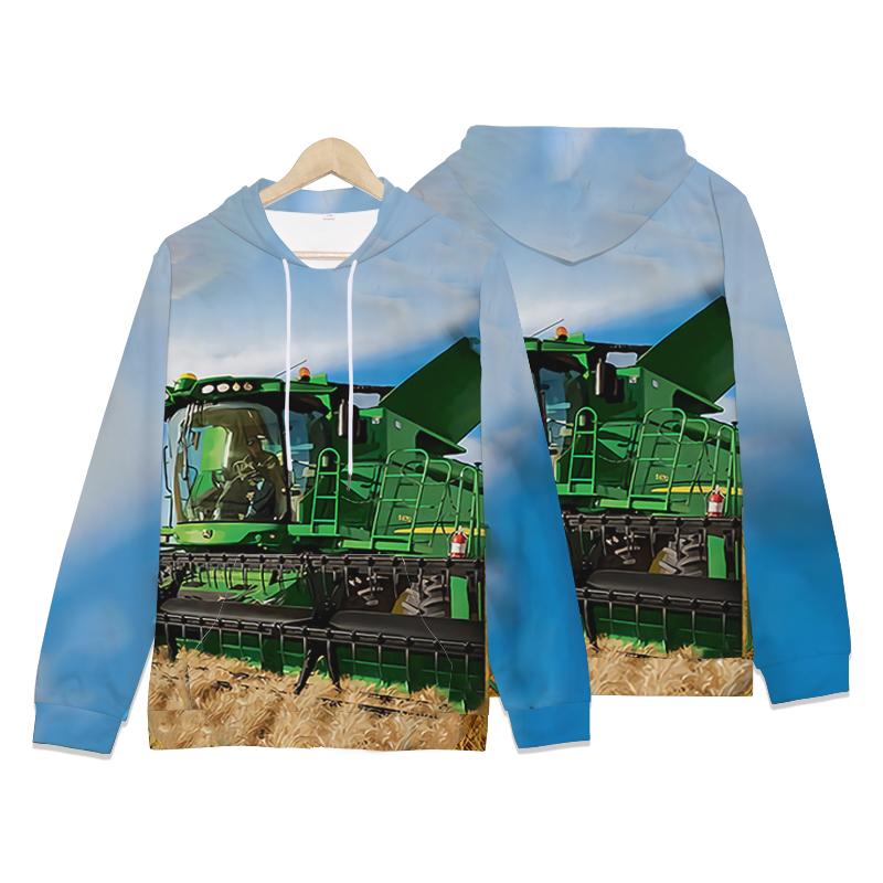 

Толстовки с капюшоном Kawaii Truck Tractors 3D Print Sweatshirts Boys Girls Unisex Hooded Sweatshirts Cartoons kids Fashion Oversize Hoodie 140CM