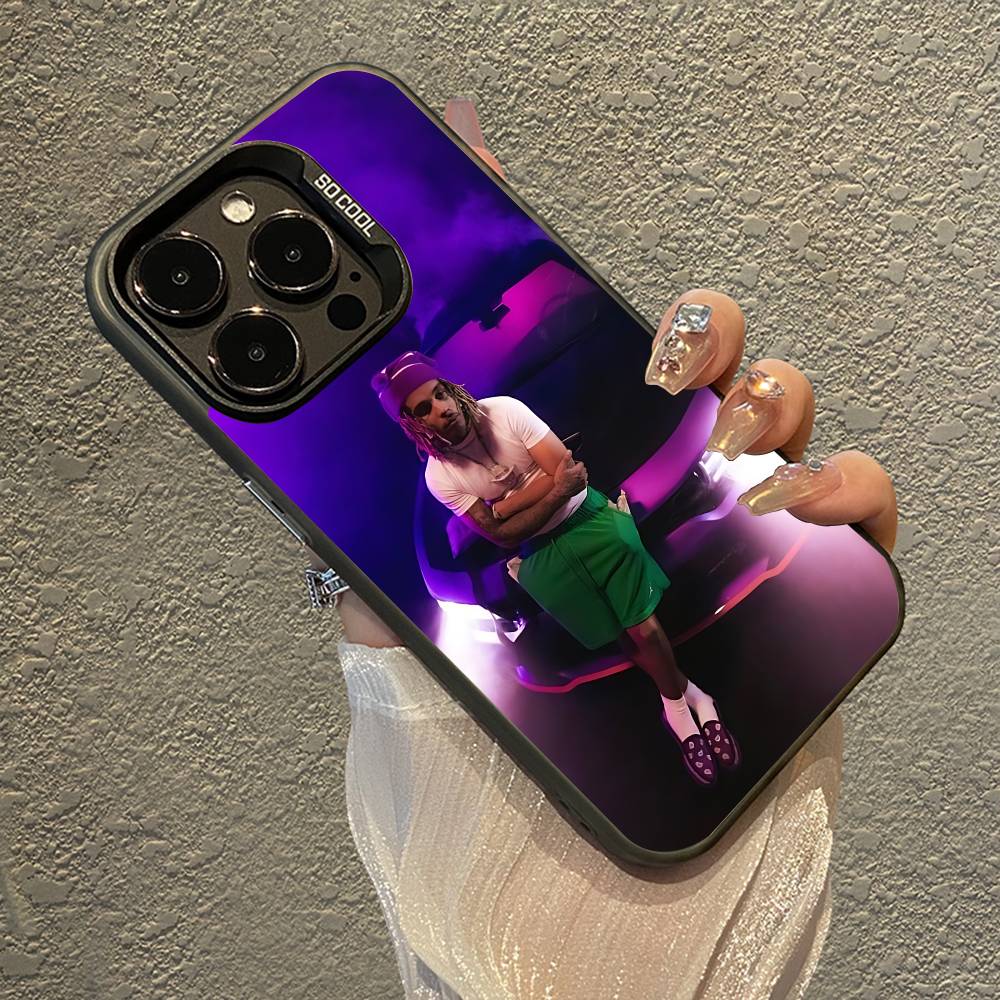 Coque de téléphone Rapper Y-Zola Pour IPhone 16 15 Plus 14 13 12mini 11Pro Max Bonbon Mate Anti-choc Housse Arrière