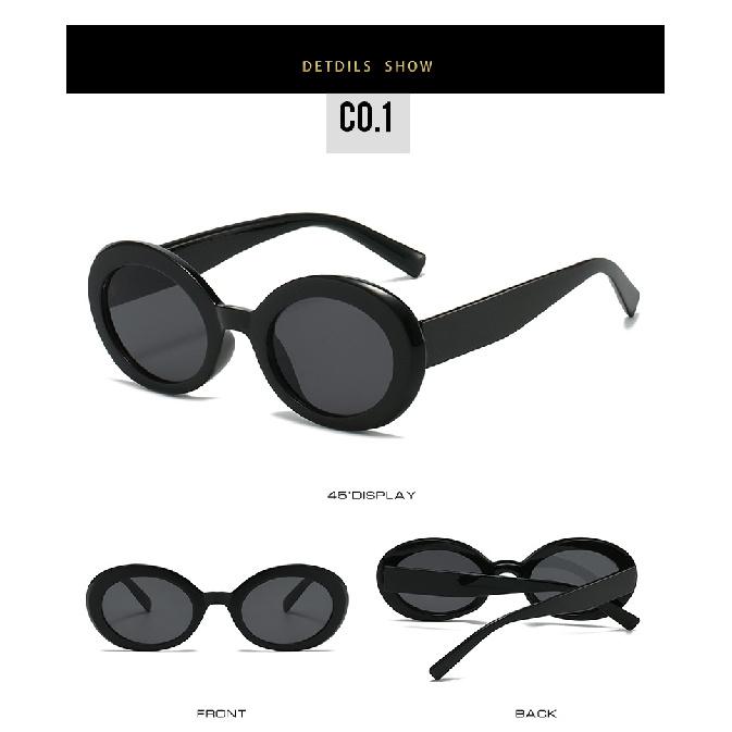 Oval sunglasses, cool square retro sunglasses, UV protection sunglasses