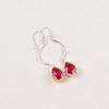 Pink Tourmaline Gemstone 925 Sterling Silver Jewelry Handcrafted Earrings 2.60" EE-43-18