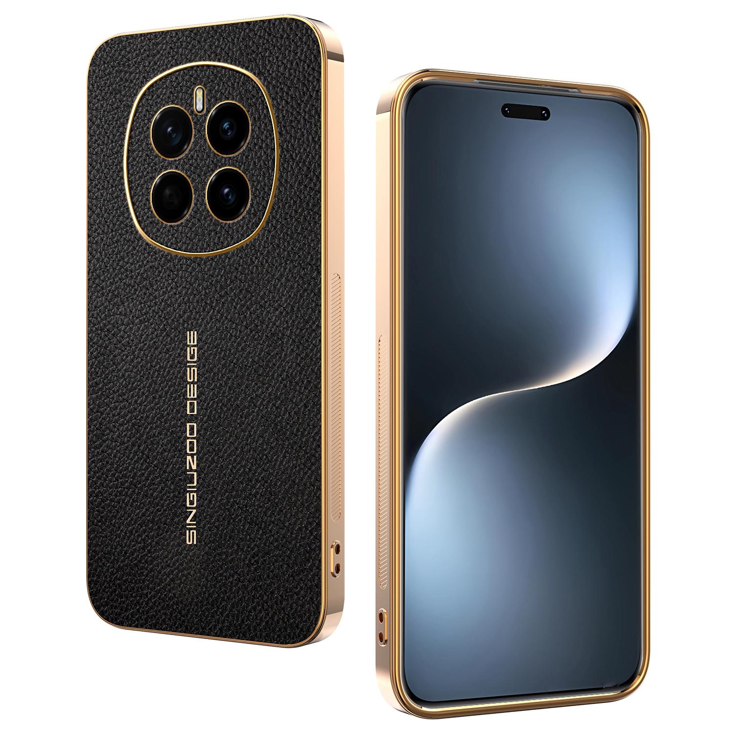 For Honor Magic7 5G Case Anti Scratch Litchi Texture TPU Leather PU Phone Back Cover