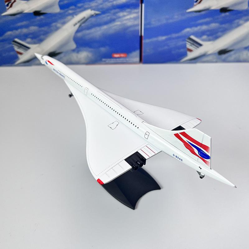 1:200 Scale Concorde Supersonic Jet Model - Alloy Static Display Collection
