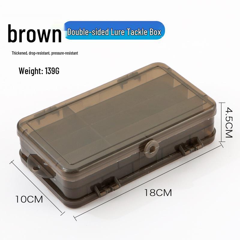 Portable Double-Sided Micro Lure & Fish Hook Storage Box - Large Capacity