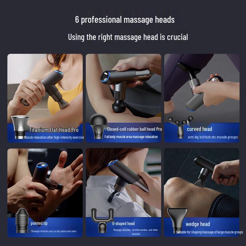 Philips Portable Percussion Massage Gun CN plug (adapter included)