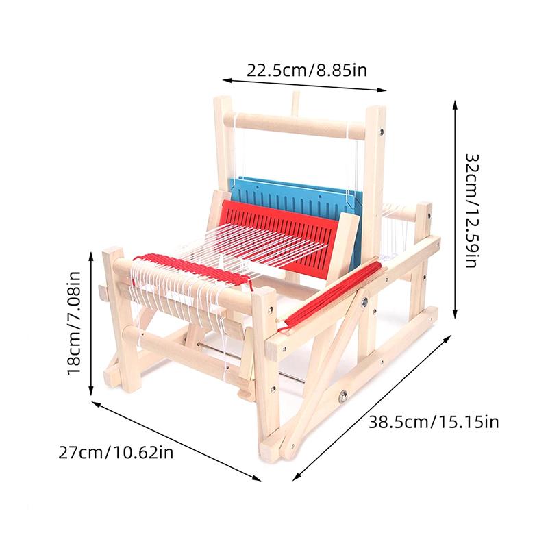 Wooden Multi-Craft Weaving Loom Mini Spinning Knitting Machine Diy Hand Loom Weaving Machine Handmade Crafting Fun For Adults