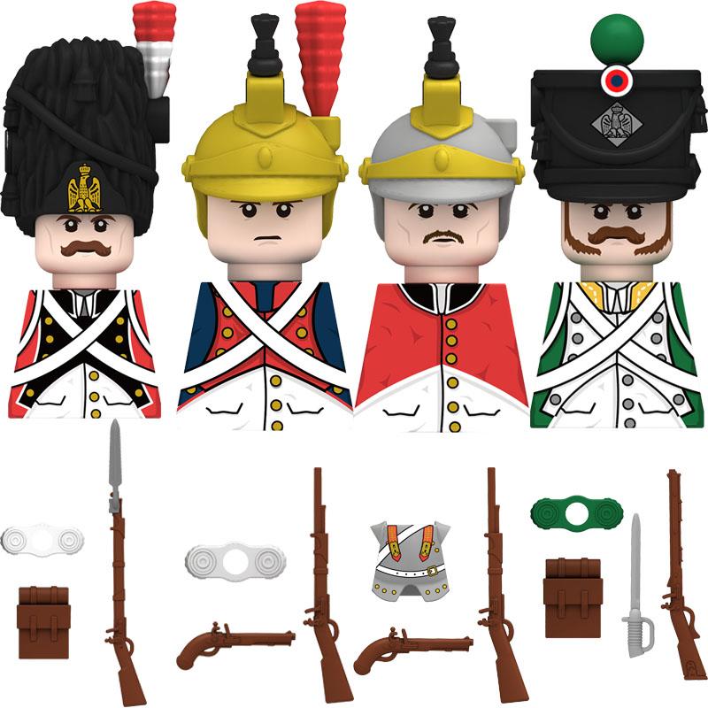 

N001052 Новые средневековые наполеоновские войны солдаты всех стран фигурка герцог маршал меч детские мини строительные блоки игрушка подарок