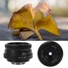25mm F1.8 Mini CCTV C Mount Wide Angle Lens for Nikon Mirrorless Camera (black)
