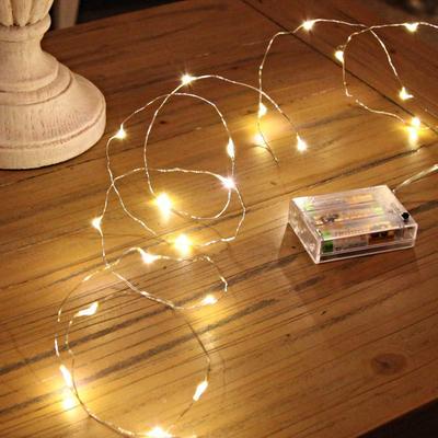 USB Remote Copper Wire LED String Lights with Battery Box for Festivals, Christmas & Wave Ball Decorations.