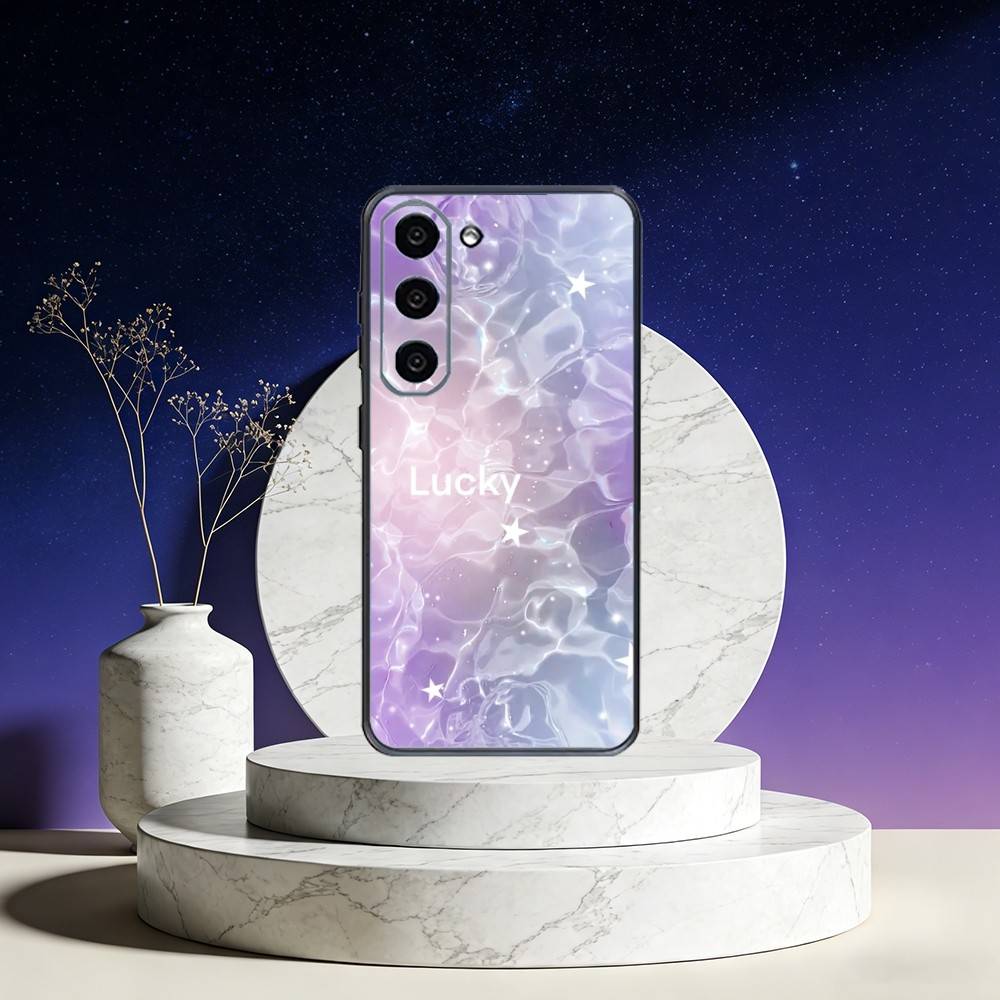 Clear Water Ripples Phone Case For Samsung Galaxy A73,A72,A71,A70,A53,A52,A51,Others Soft Black Cover