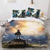3D Three-Piece Set The Legend Of Zelda Quilt Cover Pillowcase, Digital Printing