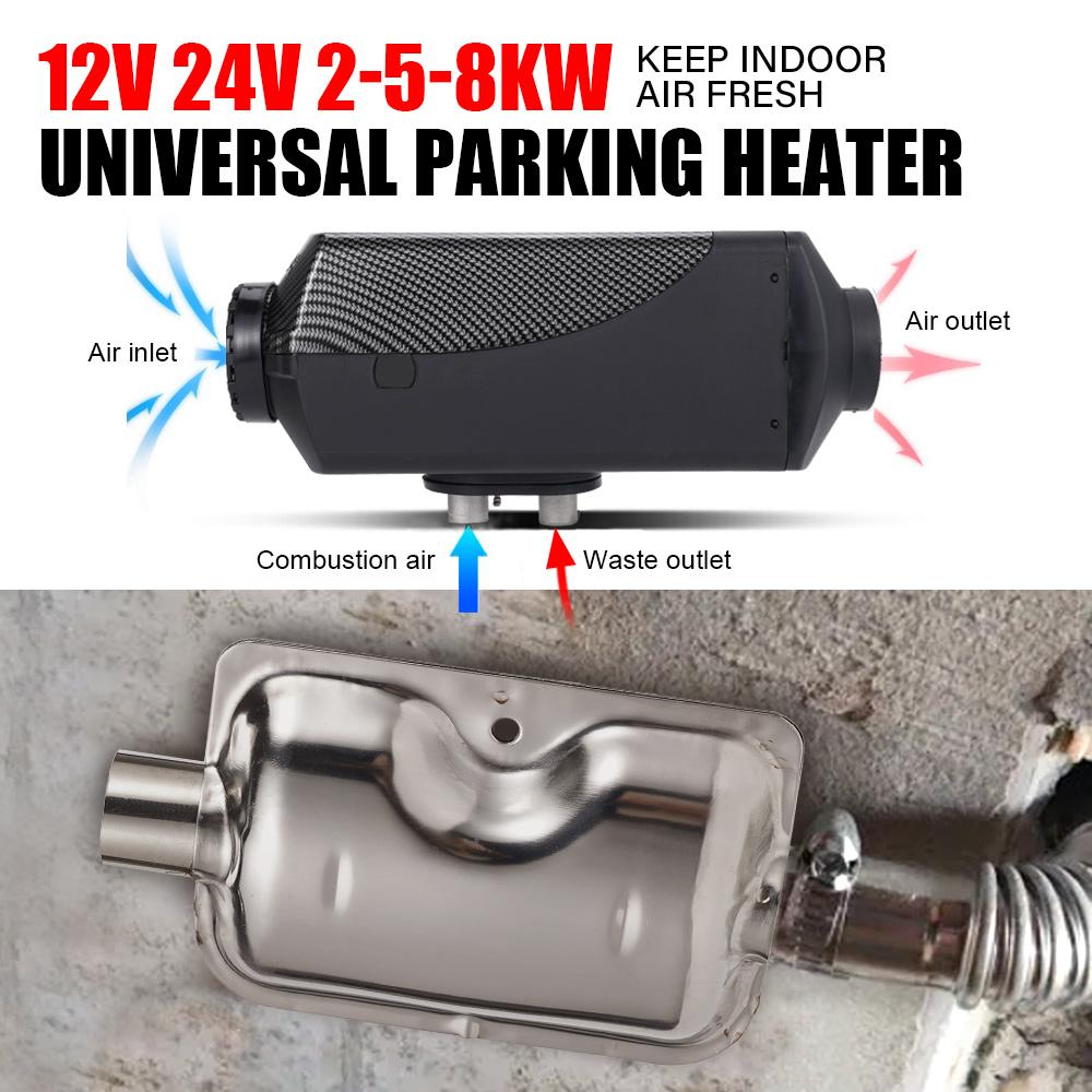 Muffler Upgraded Clamp Bracket Car Air Diesel Parking Heater Exhaust Pipe Stainless Steel For Car Truck Caravan Car Accessories