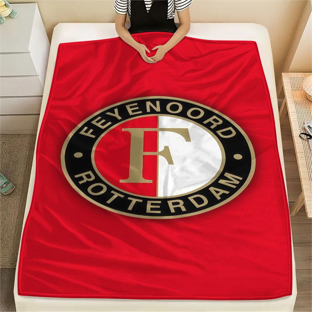 1PC Feyenoord Patterned Flannel Blanket Suitable For All Seasons for Home Decor Warmth and Comfort Gifts Holiday Present