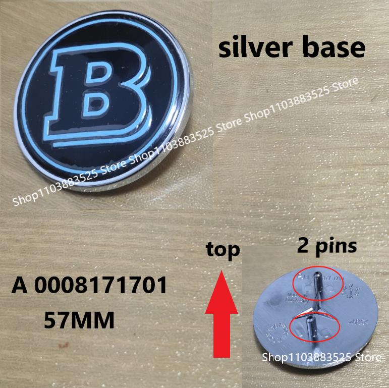1pcs 38/57mm Car Front Hood Emblem Badge Bonnet For BRABUS W204 W205 W207 W206 W177 W212 W213 W221 W246 GLA GLC CLA Accessories