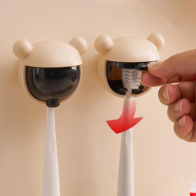 Portaspazzolino antipolvere con coperchio a ribalta Portaspazzolino elettrico da parete Scatola porta spazzolini da denti Custodia da viaggio