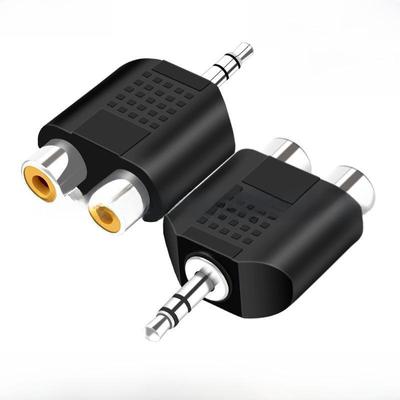 3.5mm To Dual RCA Audio Adapter for Computer/Speaker/TV