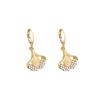 2025 Cat's Eye Stone Ginkgo Leaf Earrings: Unique, Luxurious & High-End Women's Ear Jewelry