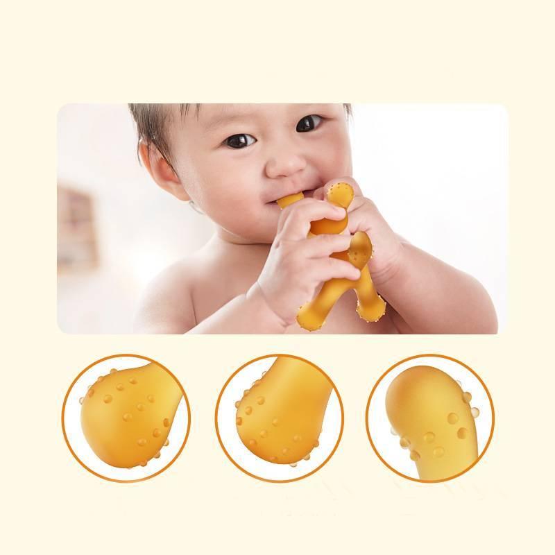 Cute Cat Teething Toy For Babies Made Of Safe Silicone Material