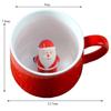 3D Snowman Christmas Mug – Ceramic Cartoon Coffee Cup for Milk or Tea