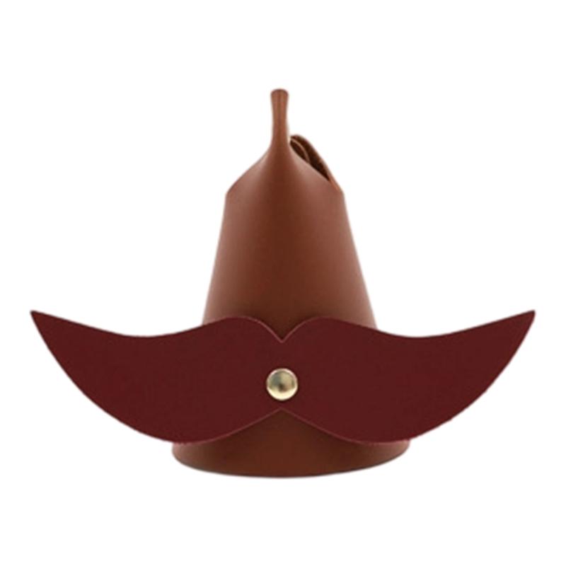 Mustache Shaped PU Leather Glasses Stand Holder For Desk Decoration Stable Support For Sunglasses Reading Glasses