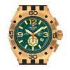 Swiss Alpine Military Aviator Supersize Chronograph Rubber Strap Green Dial Quartz 7033.9814 100M Men's Watch