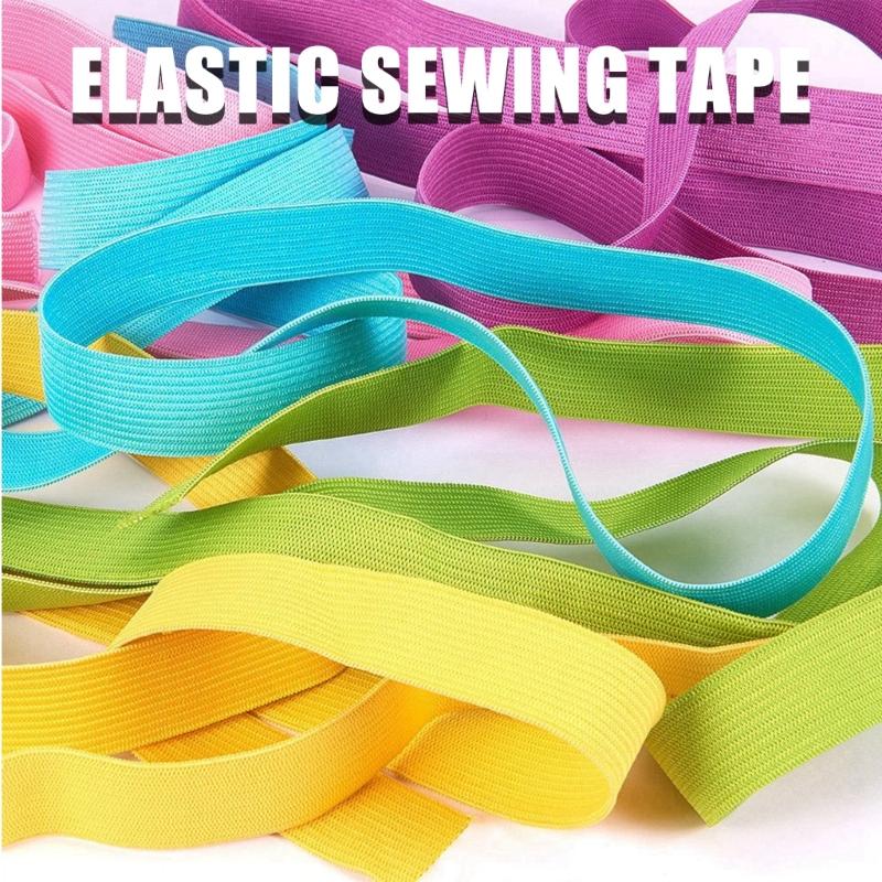20 Pieces Elastic Sewing Bands 25mm Wide Ideal For DIY Crafting And Garment Accessories