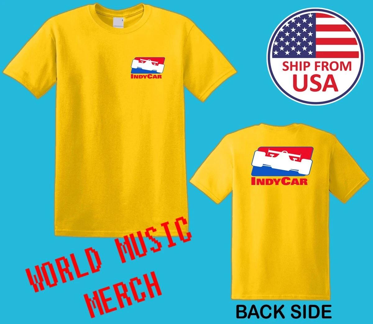 Indy Car Racing Men s Yellow Size S-5XL 2XL