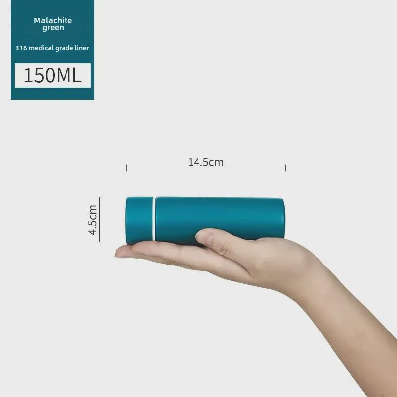Mini Vaso Termo Delgado de 100 ml para Mujeres - Ultracompacto, Portátil, Diseño Simple