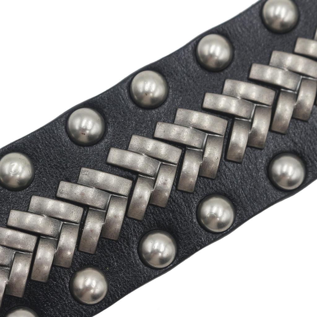 European & American Harajuku Punk Rivet Leather Bracelet
