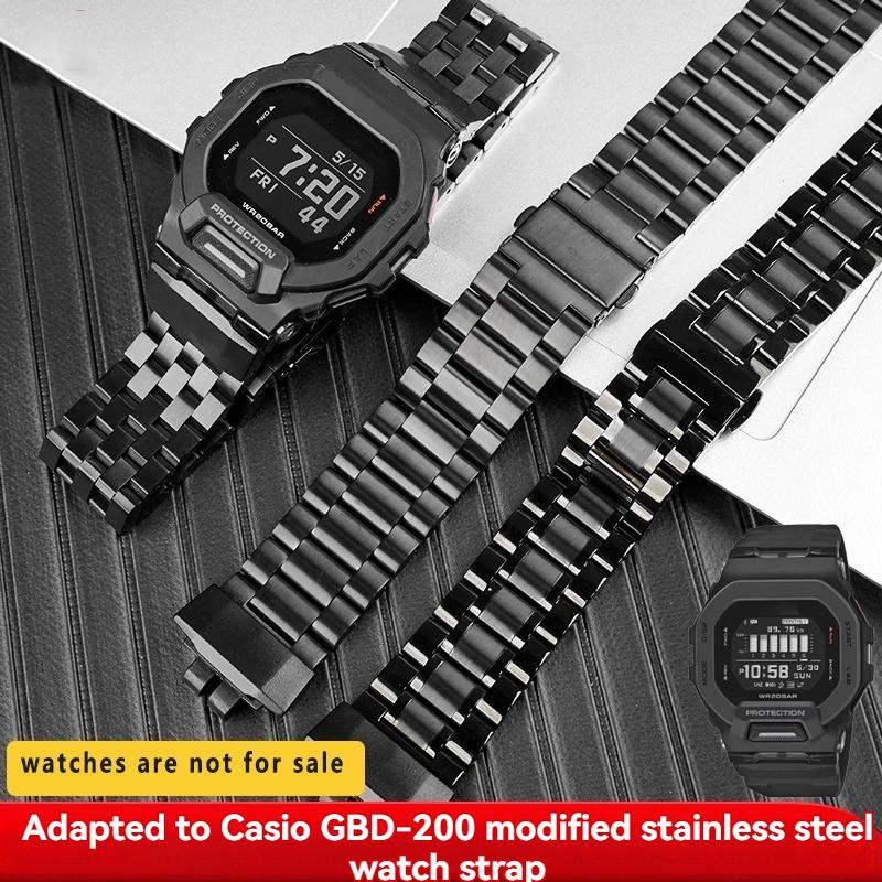 GBD-200SM Watch Adapter For Casio GBD-200-1/GBD-200SM Series Modified Trendy Solid Stainless Steel Watch Strap Accessories