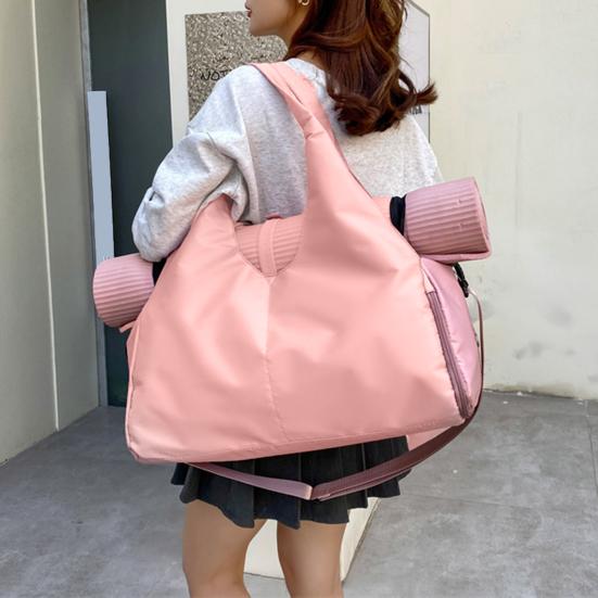 Women Gym Bag Yoga Gym Tote with Wet Pocket And Shoe Compartment Weekender Overnight Duffle for Travel Workout Dance Swimming
