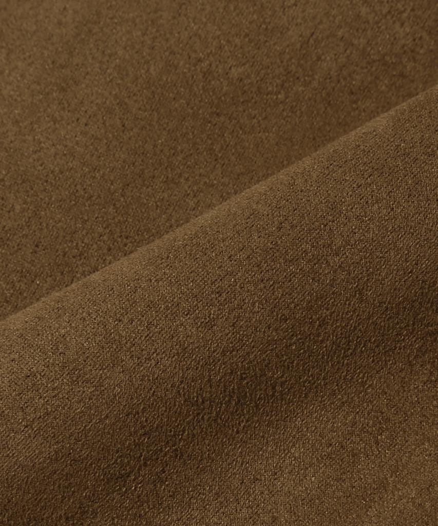 Trillion Suede Rivet Blouson Zip-Up Jacket (Brown)
