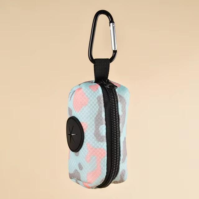 Abstract Designer Print Cute Design Pet Poop Bag Holder Dispenser Without Poop Bag And Leashes Can Attached With Any Dog Leashes