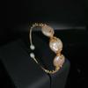 Natural Freshwater Pearl Bracelet Three Pearl Winding Hand Inlaid Bracelet