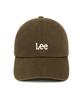 LEE Small Twitch Logo Cotton Curve Ball Cap Brown