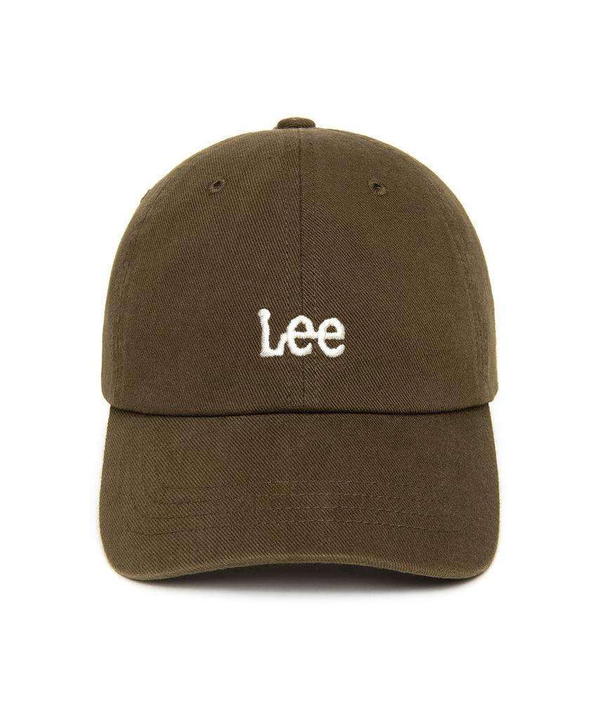 LEE Small Twitch Logo Cotton Curve Ball Cap Brown