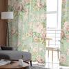 Květinová Ilustrace Kamélie Retro Tyl Okenní Závěsy do Ložnice Luxusní Domácí Dekorace Závěsy do Obývacího Pokoj Šifonové Panely