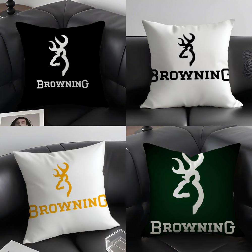 Cool BBrowningG Cushion Cover Pillowcase Ultra Soft Skin Friendly Fabric Cloud Like Comfort  Concealed Zipper