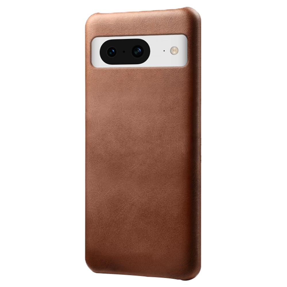 For Google Pixel 8 Phone Case Calf Texture PU Leather Coated PC Back Cover