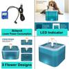 Cat Water Fountain Silent Pet Water Fountain 2L/67oz with LED Light,Cat Water Dispenser for Cats, Small Dogs, Multiple Pets