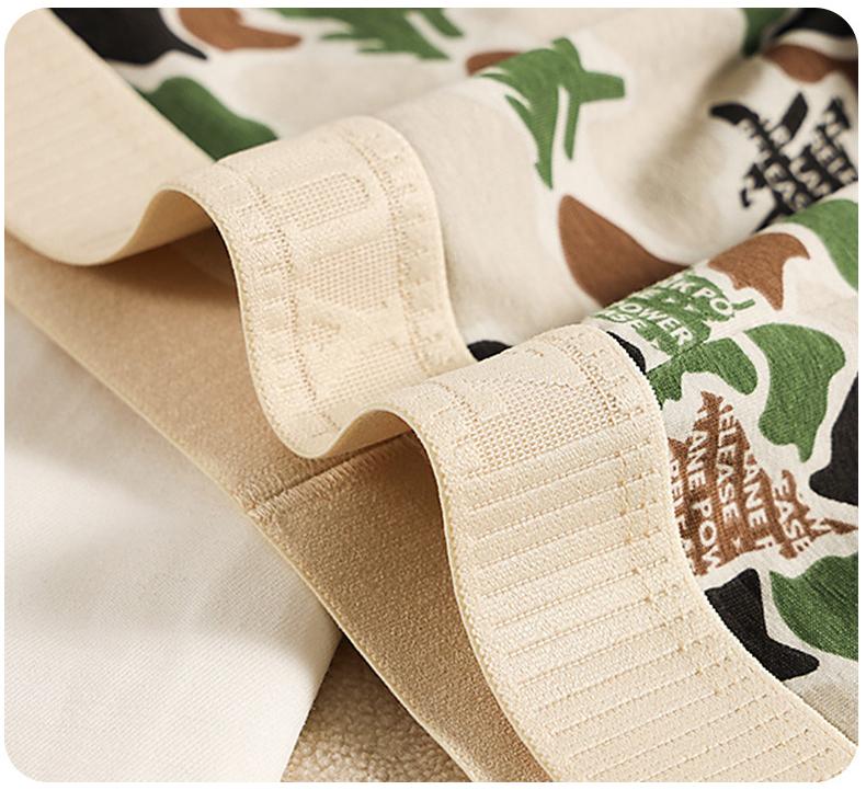 Classic Camouflage Print Cotton Mens Boxers Comfortable Breathable Boxer Briefs Plus Size Underwears Underpants Man Boxer Shorts