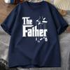 The Father Tshirt Vintage Print Casual Short Sleeve Unisexs Tee Fathers Day Gift Funny Dad Retro Print Casual Male Tees Tops
