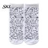 Unique Hand Painted Gift for Besties DIY Coloring Socks Kids Adults, Creative Doodle Socks, Color Your Own Drawing Fabric Markers Kit Craft