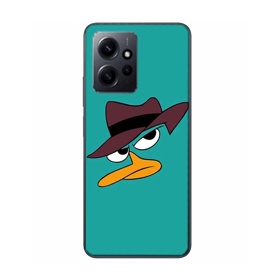 Cartoon Perry The Platypus Phone Case For Redmi 12 13C 12C 15C 9 10 10C Note 13 Pro Plus 14 15 Pro 9T 9C 9A TPU Soft Cover Clear