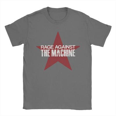 Summer Rage Against The Machine Star TShirt Women Men Funny Cotton Tees Crew Neck Short Sleeve Unisex T Shirts Big Size Tops