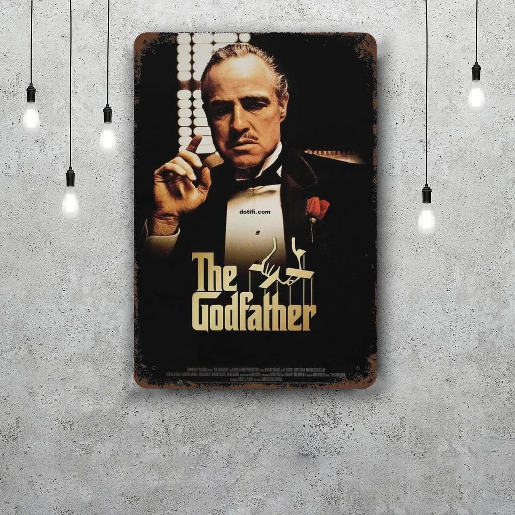 Corleone al pacino Kovové cedule nástěnná dekorace Vintage plechové cedule Kapitán kovový plakát Dekorace pro Bar Pub Klub Nástěnná dekorace