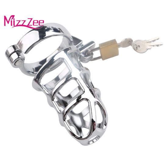 Mizz Zee Penis Pečlivé zpracování Zařízení pro cudnost Leštící zařízení pro muže z nerezové oceli