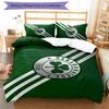 3 adet Panathinaikos FC desenli nevresim takımı yorgan kılıfı takımı yorgan kılıfı ve yastık kılıflarını içerir, her mevsim mükemmel yatak odası dekorasyonu ve hediyesi