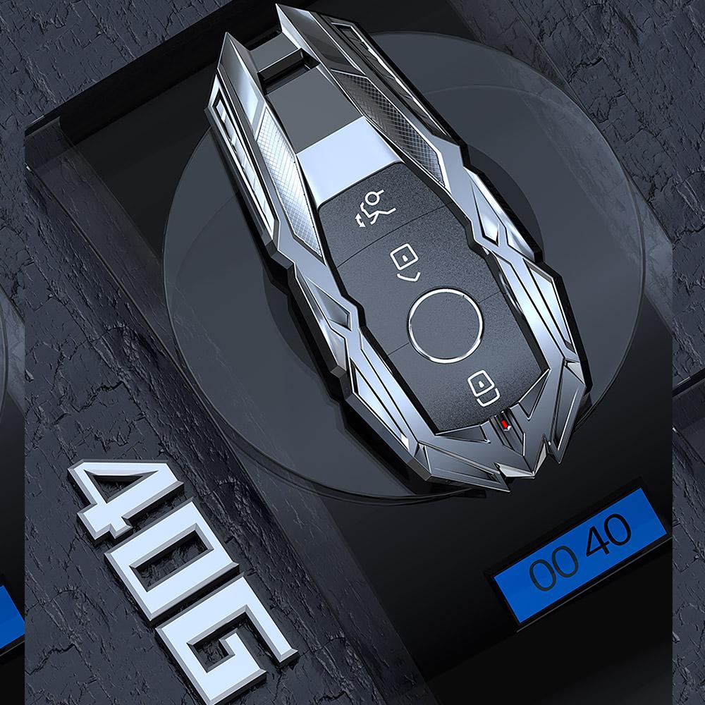 Příslušenství do auta ze slitiny zinku Ochranný kryt pouzdra na klíče do auta Vhodné pro Mercedes Benz EC Class W204 W212 W176 GLC CLA GLA