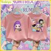 Cute Anime Fashion Children's Clothing Printed Round Neck T-shirt Short Sleeved New Style
